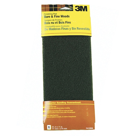 3M 4-3/8" x 11" Finishing Pad Bare & Fine Woods Finishing Pad 07415